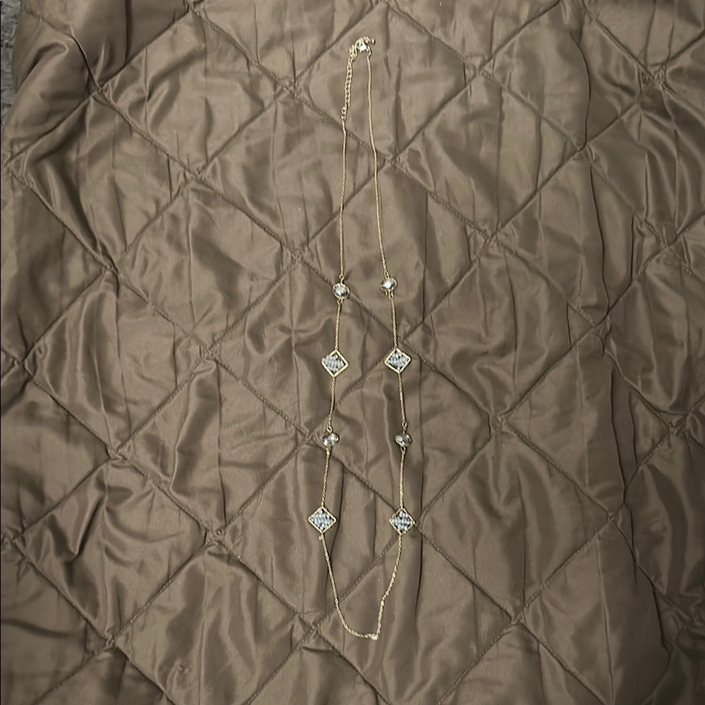 Elegant Gold and Grey Necklace